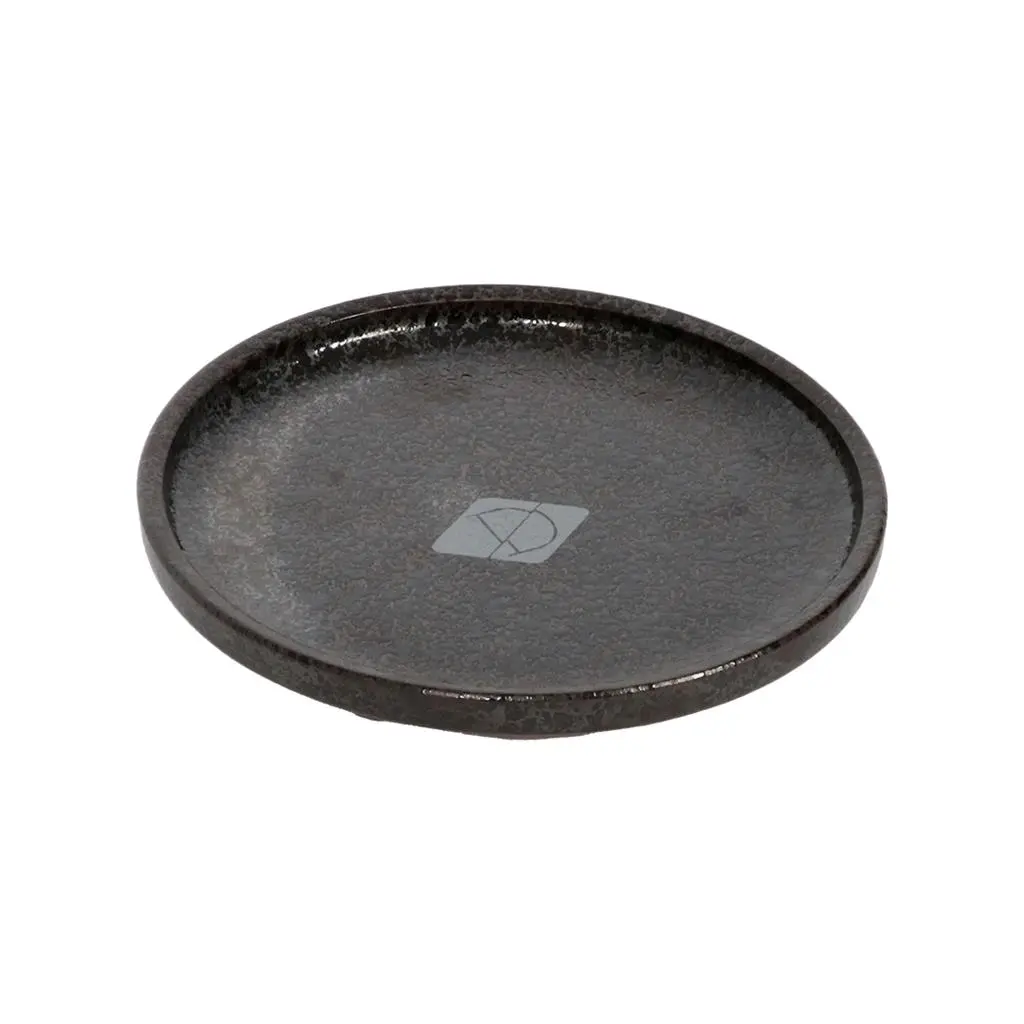 Flad Jasper Black Dots Ø 13 cm x 2 cm